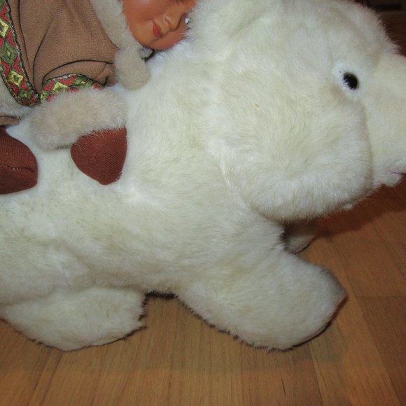 VINTAGE HOUSE OF LOYD POLAR BEAR W/GIRLPLUSH! - Picture 3 of 8